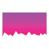 Pink and purple gradient background with jagged bottom edge vector