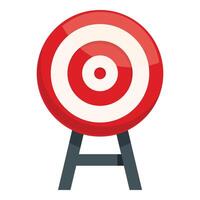 Red and white target standing on a tripod is offering a great challenge vector
