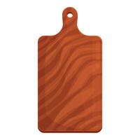 Empty wooden cutting board showing wood grain vector