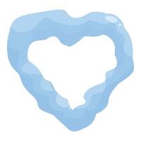 Blue heart shape forming abstract background vector