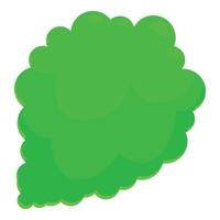 Green thought bubble forming from multiple smaller bubbles vector