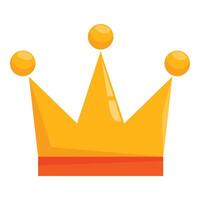 Golden crown representing monarchy and power on white background vector