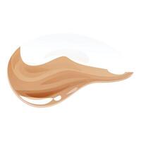 Liquid foundation cream flowing down creating makeup base vector