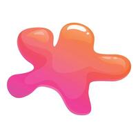 Abstract colorful liquid shape splashing with gradient vector