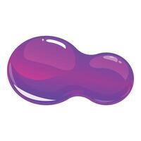 Purple slime forming an abstract shape vector