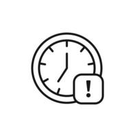 Enhanced Security Alarm Exclamation Icon for Alerts vector