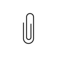 Attachment Paperclip Icon Perfect for File Management and Emails vector