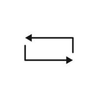 Rotating Arrows Repeat Icon for Synchronization and Data Recovery vector