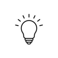 Idea Light Bulb Icon Perfect for Creativity and Innovation vector