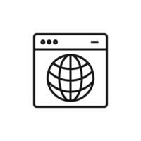 Web Browser Icon Ideal for Internet Navigation vector