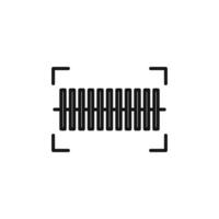 Barcode Reader Icon for Retail and Inventory Control vector