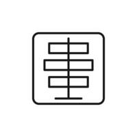 Text Center Align Icon for Formatting Documents vector