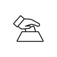 Election Ballot Icon Ideal for Voting and Polling Events vector