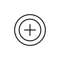 Add Plus Icon Ideal for User Interface and App Design vector