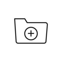 Create New Folder Icon Ideal for Digital Organization vector