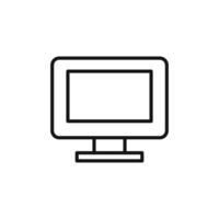 Digital Computer Screen Icon Perfect for Workstations and Gaming vector