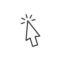 Digital Cursor Icon Ideal for User Interface Design vector