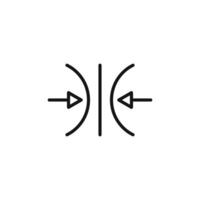 Efficient Compress Icon for File Reduction and Archival Tools vector
