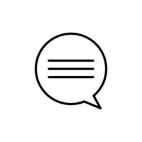 Social Comment Bubble Icon Perfect for Feedback and Interaction vector