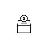 Heart Donate Icon Perfect for Charities and Nonprofits vector