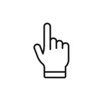 Pointing Cursor Icon Ideal for Navigation and User Interfaces vector