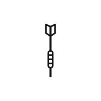 Dart Icon Set Target Game Illustrations for Entertainment and Leisure Activities vector