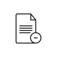 Secure Delete Document Icon for Permanent File Removal Services vector