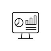 Analytics Dashboard Icon Ideal for Data Tracking vector