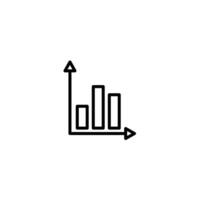 Data Analysis Histogram Chart Icon Ideal for Business Reports vector