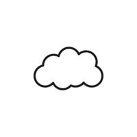 Clouds Icon for Climate Monitoring and Weather Prediction Services vector