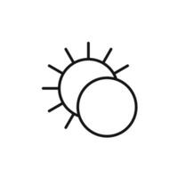 Solar Eclipse Icon Perfect for Space Exploration Apps vector