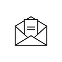 Open Envelope Icon Ideal for Mail Services vector