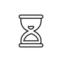 End of Hourglass Icon Ideal for Time Management and Deadlines vector