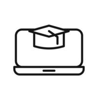 Online Learning E-Learning Icon Perfect for Virtual Classes vector