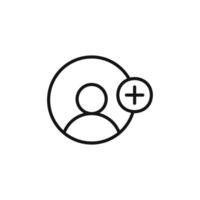 Follow User Icon Ideal for Social Media and Networking vector