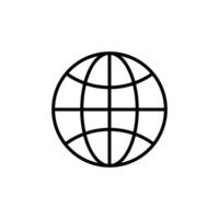 Globe icon set vector