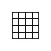 Organized Grid Icon for Layout Design vector