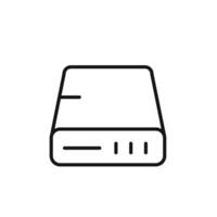 Computer Hard Disk Icon Perfect for Data Storage Solutions vector