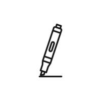 Highlighter Icon Series Marking Tool Illustrations for Educational and Office Use vector