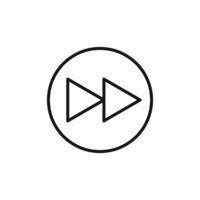 Navigation Forward Arrow Icon Ideal for Directions vector