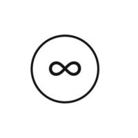 Infinity Loop Icon for Eternal Concepts vector