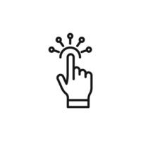 Interactive Touch Icon Perfect for User Engagement vector