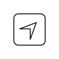 GPS Navigation Icon Ideal for Maps and Directions vector
