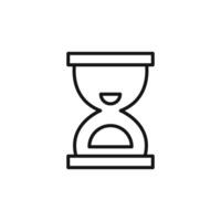 Hourglass Timer Icon for Time Management and Productivity Tools vector