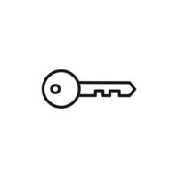 Secure Key Icon Perfect for Authentication and Access vector
