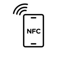 NFC Payment Icon Ideal for Contactless Transactions and Technology vector