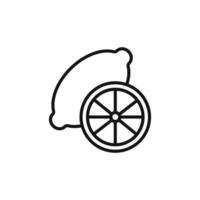 Lemon Icon Collection Fresh Citrus Illustrations for Food and Drink Projects vector