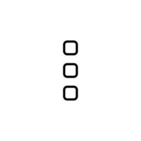 Interface Menu Dots Icon Perfect for App and Website Navigation vector