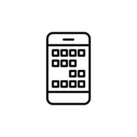 Smartphone Notch Icon Ideal for Mobile Devices and UI Design vector