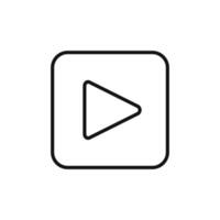 Multimedia Play Button Icon Perfect for and Audio Content vector